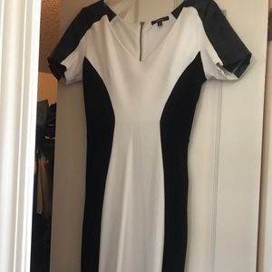 Black and White Slimming Dress
